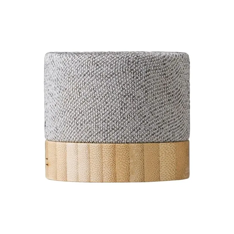 Enceinte sans fil écologique en bambou - Cory Matières : coton Couleurs : vert citron cadeau entreprise pas cher