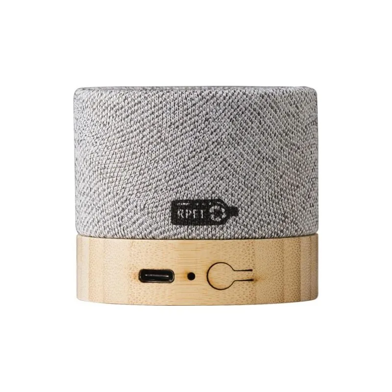 Enceinte sans fil écologique en bambou - Cory Matières : coton Couleurs : vert citron impression haute définition