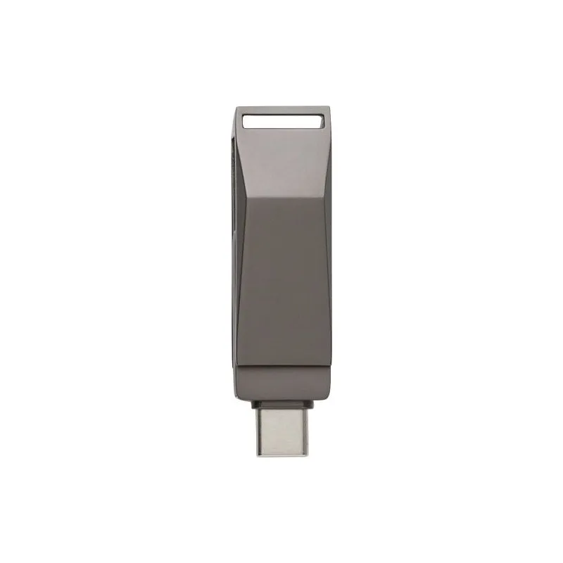 Clé USB 64 Go Personnalisée Twist 3.0 - Dorian Matières : Synthétique Couleurs : bleu cadeau collaborateur premium