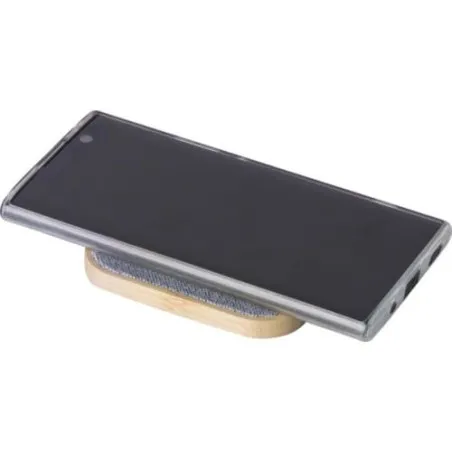 Chargeur écologique à induction en bambou - Moses Matières : Synthétique Couleurs : jaune impression haute définition