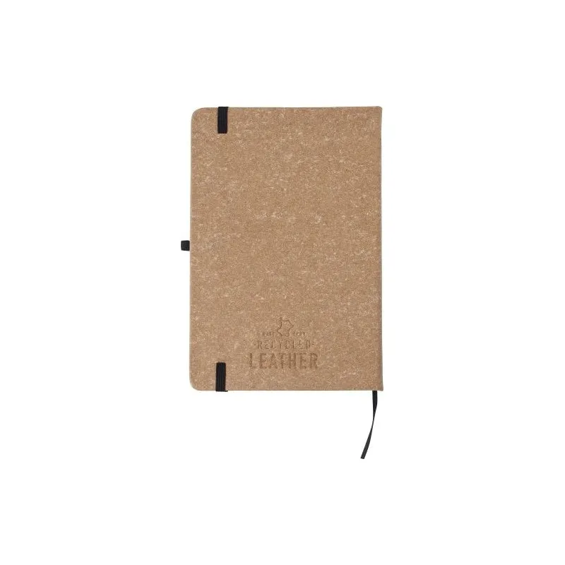 Carnet A5 élégant en cuir recyclé - Gianna Matières : Synthétique Couleurs : translucide marquage laser ultra précis