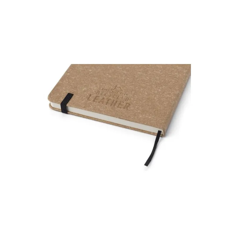 Carnet A5 élégant en cuir recyclé - Gianna Matières : Synthétique Couleurs : bleu clair goodies entreprise design