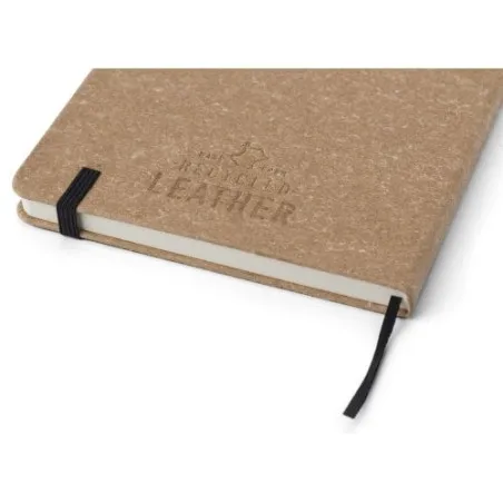 Carnet A5 élégant en cuir recyclé - Gianna Matières : Synthétique Couleurs : bleu clair goodies entreprise design