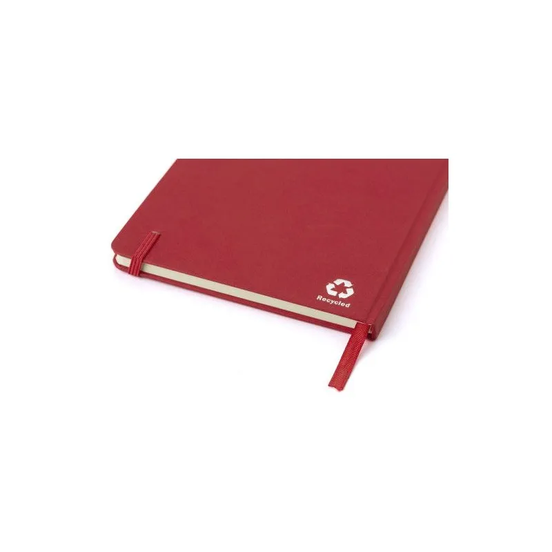 Carnet A5 Écologique en Carton Recyclé Personnalisé - Evangeline Matières : Synthétique Couleurs : blanc goodies publicitaire du