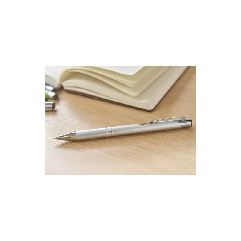 Stylo bille aluminium publicitaire personnalisé - Alexander Matières : PVC Couleurs : blanc personnalisable avec votre logo