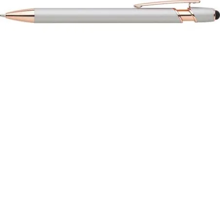 Stylo bille personnalisable en aluminium - Anthony Matières : aluminium Couleurs : bleu marquage couleur éclatante