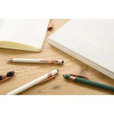 Stylo bille personnalisable en aluminium - Anthony Matières : aluminium Couleurs : bleu cadeau entreprise pas cher