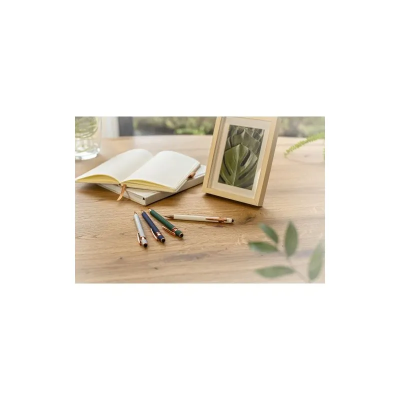 Stylo bille personnalisable en aluminium - Anthony Matières : aluminium Couleurs : bleu objet promo petit budget