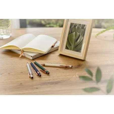 Stylo bille personnalisable en aluminium - Anthony Matières : aluminium Couleurs : bleu objet promo petit budget