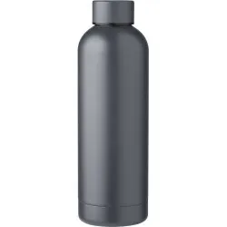 Gourde isotherme écologique en acier inoxydable recyclé de 500 ml Isaih Matières : aluminium Couleurs : argenté