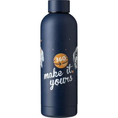 Gourde isotherme écologique en acier inoxydable recyclé de 500 ml Isaih Matières : aluminium Couleurs : vert clair impression lo