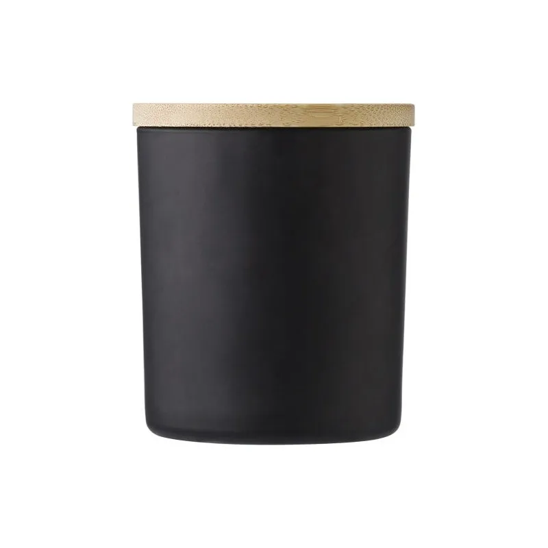 Bougie écologique dans un contenant en verre - Josiah Matières : aluminium Couleurs : rouge goodies publicitaire événementiel