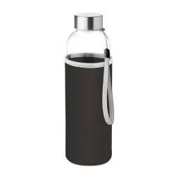 Bouteille en verre écologique 500 ml personnalisée UTAH GLASS Matières : polypropylène (PP) Couleurs : noir