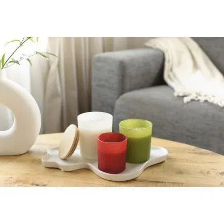 Bougie personnalisable en verre - Lucas marquage couleur éclatante