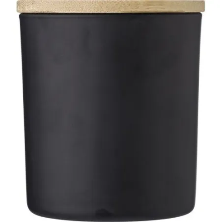 Bougie personnalisable en verre - Lucas Matières : aluminium Couleurs : blanc personnalisable avec votre logo