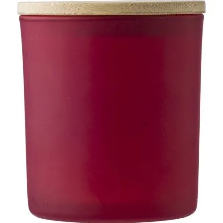 Bougie personnalisable en verre - Lucas Matières : aluminium Couleurs : blanc goodies publicitaire événementiel