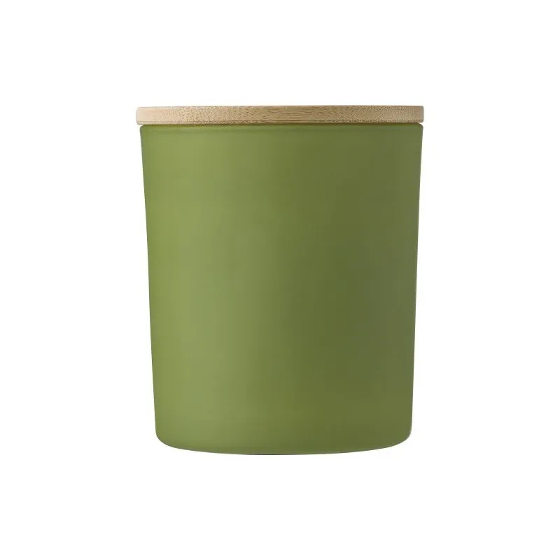 Bougie écologique en verre personnalisée - Matthew Matières : aluminium Couleurs : anthracite