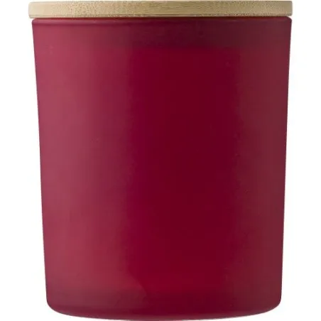 Bougie écologique en verre personnalisée - Matthew Matières : aluminium Couleurs : anthracite marquage couleur éclatante