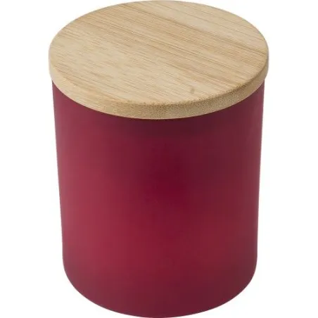 Bougie écologique en verre personnalisée - Matthew Matières : aluminium Couleurs : anthracite objet promo petit budget