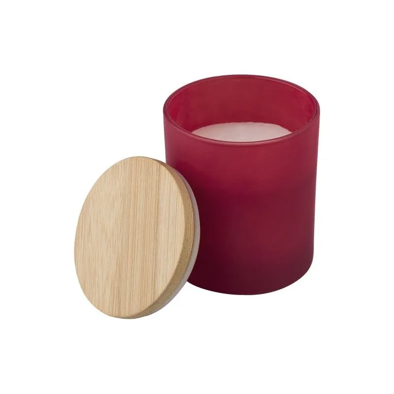 Bougie écologique en verre personnalisée - Matthew Matières : aluminium Couleurs : bleu cadeau entreprise pas cher