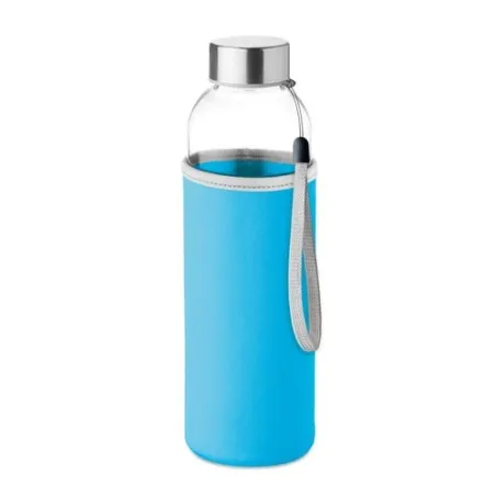 Bouteille en verre écologique 500 ml personnalisée UTAH GLASS Matières : borosilicate Couleurs : vert livraison express 24h 48h