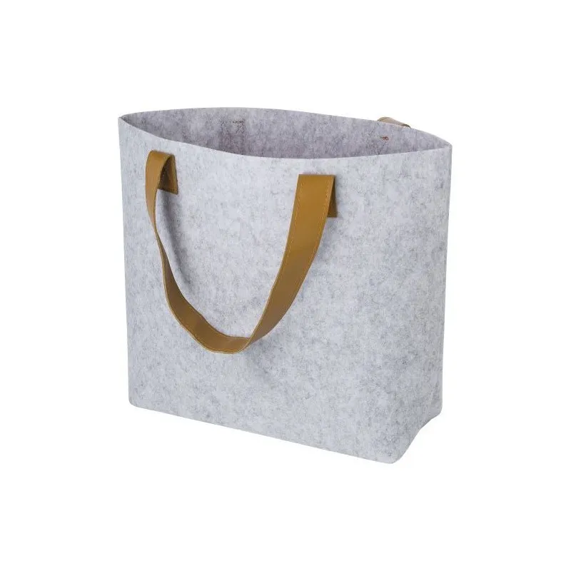 Sac shopping écologique en feutre rPET personnalisable Hunter Matières : aluminium Couleurs : argenté livraison express 24h 48h