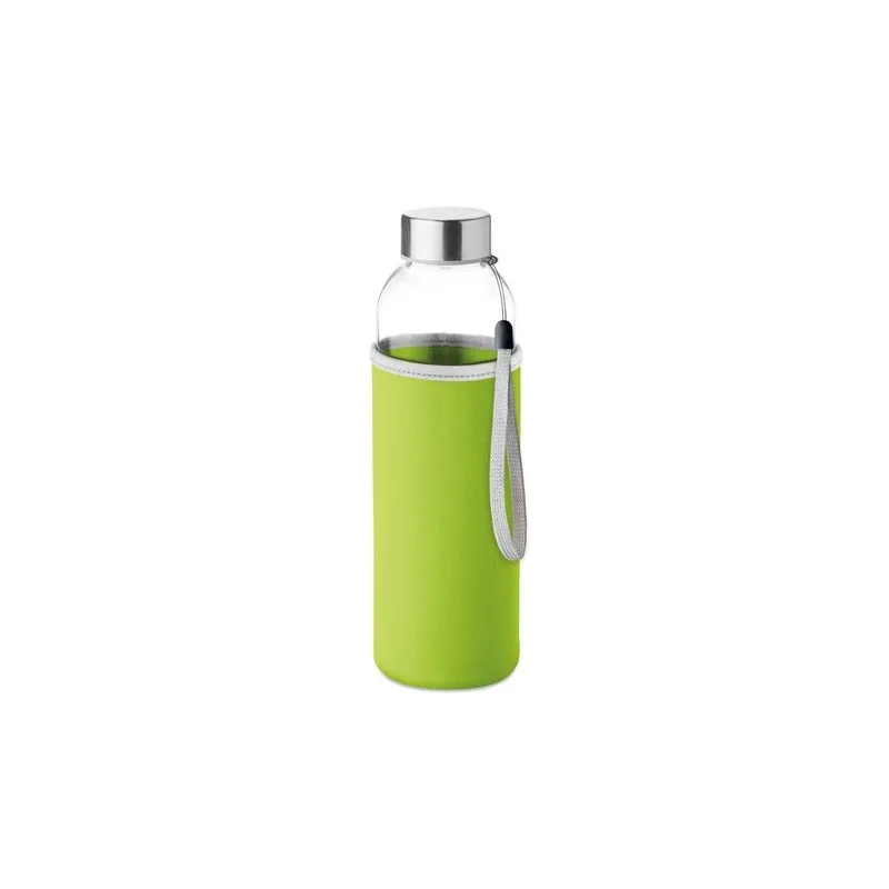 Bouteille en verre écologique 500 ml personnalisée UTAH GLASS Matières : aluminium recyclé&nbsp; Couleurs : blanc impression haute dé