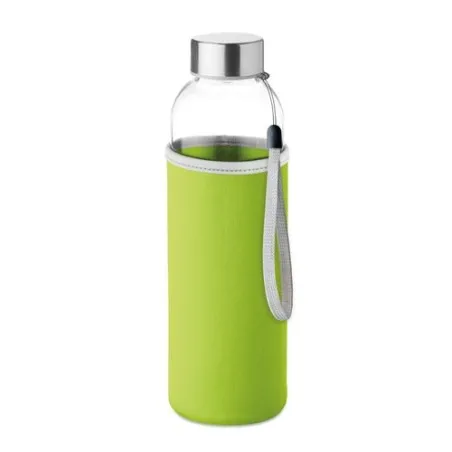 Bouteille en verre écologique 500 ml personnalisée UTAH GLASS Matières : aluminium recyclé&nbsp; Couleurs : blanc impression haute dé