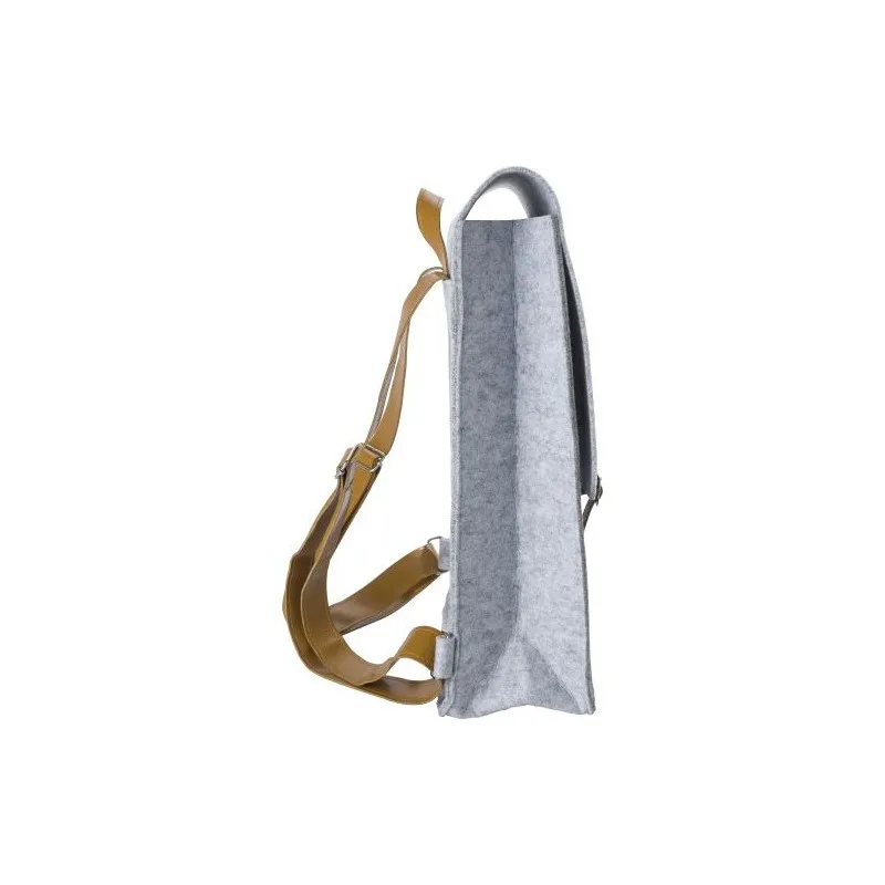 Sac à dos personnalisé en feutre rPET - Avery Matières : aluminium Couleurs : bleu clair marquage laser ultra précis