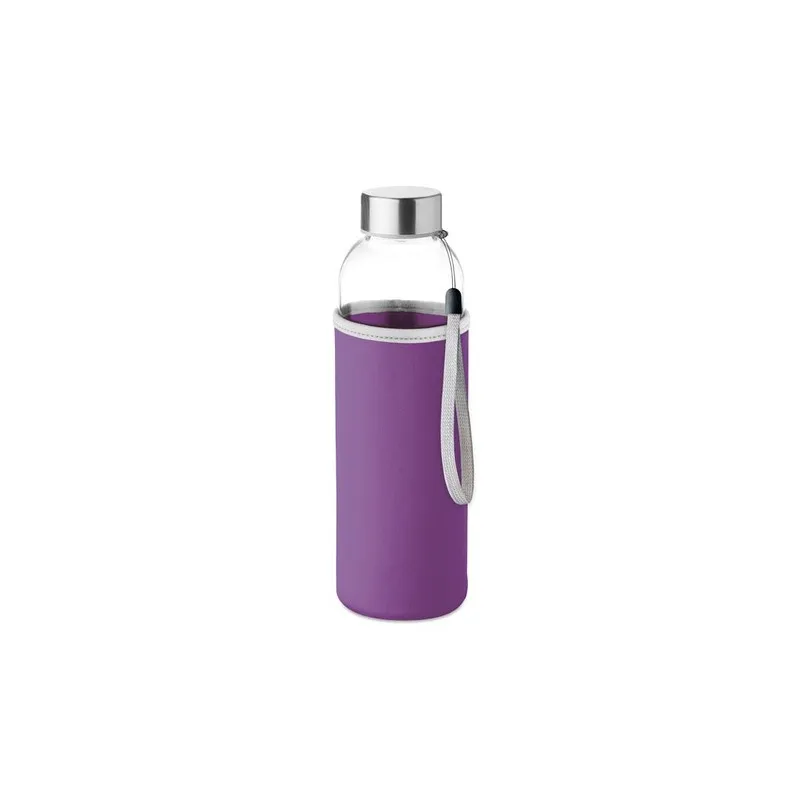 Bouteille en verre écologique 500 ml personnalisée UTAH GLASS Matières : aluminium recyclé&nbsp; Couleurs : turquoise cadeau entrepri