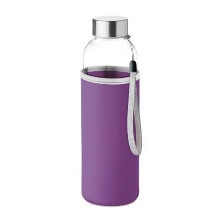 Bouteille en verre écologique 500 ml personnalisée UTAH GLASS Matières : aluminium recyclé&nbsp; Couleurs : turquoise cadeau entrepri