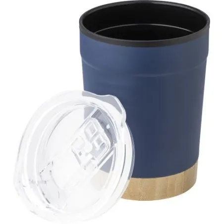 Mug personnalisé en acier inoxydable - Sophia Matières : polyester Couleurs : noir marquage laser ultra précis