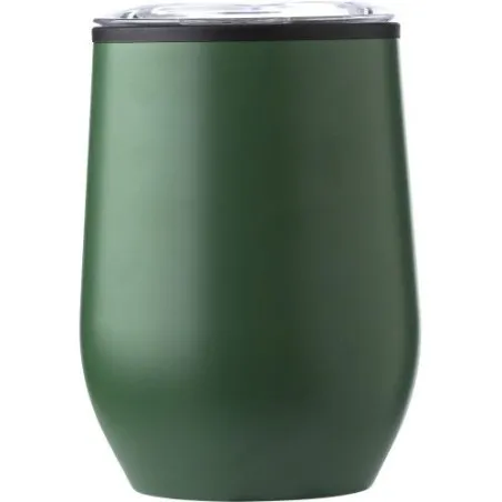 Mug publicitaire en acier inoxydable Zoe Matières : Synthétique Couleurs : vert personnalisable avec votre logo