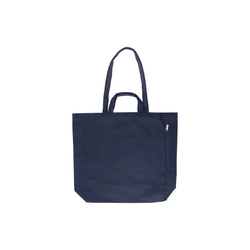 Sac Shopping Écologique en Coton Recyclé Personnalisé - Bennett Matières : nylon Couleurs : noir