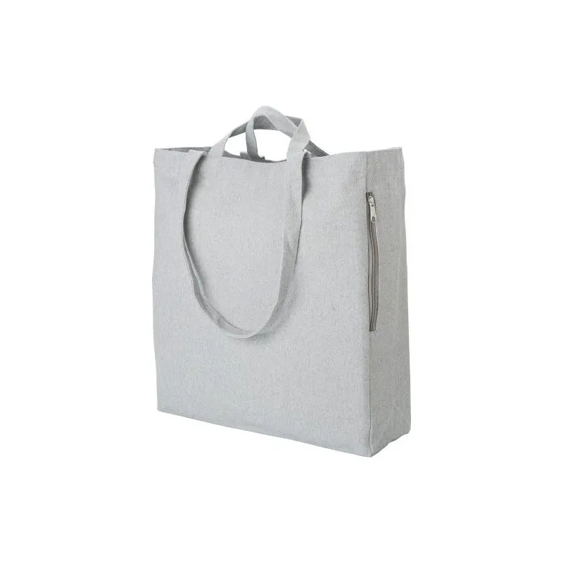 Sac Shopping Écologique en Coton Recyclé Personnalisé - Bennett Matières : nylon Couleurs : vert cadeau collaborateur premium