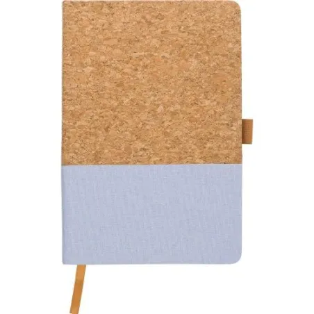 Carnet A5 Écologique en Liège et Coton - Trevor Matières : Synthétique Couleurs : blanc personnalisable avec votre logo