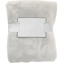 Plaid polaire en flanelle personnalisable 120x150 cm Sean Matières : Synthétique Couleurs : orange