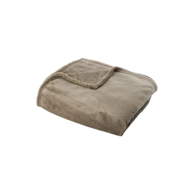 Plaid polaire en flanelle personnalisable 120x150 cm Sean Matières : Synthétique Couleurs : mauve marquage couleur éclatante