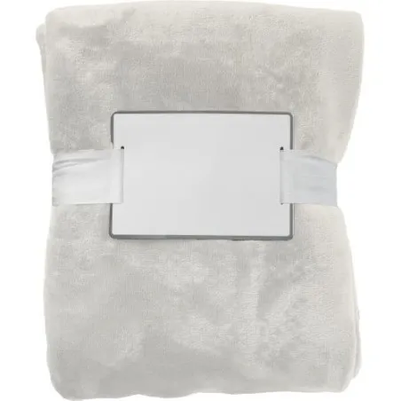 Plaid polaire en flanelle personnalisable 120x150 cm Sean Matières : Synthétique Couleurs : bleu goodies publicitaire événementi