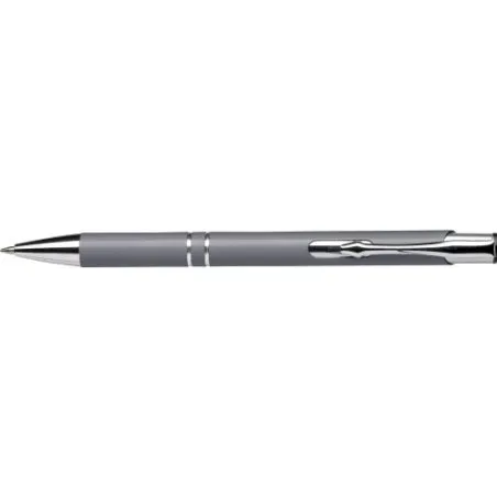 Stylo bille écologique en aluminium recyclé personnalisé - Kamari Matières : Synthétique Couleurs : blanc fluo personnalisation 