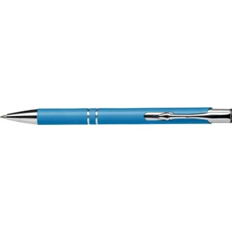 Stylo bille écologique en aluminium recyclé personnalisé - Kamari Matières : PLA Couleurs : noir impression haute définition