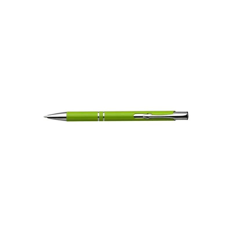 Stylo bille écologique en aluminium recyclé personnalisé - Kamari Matières : PLA Couleurs : orange cadeau entreprise pas cher