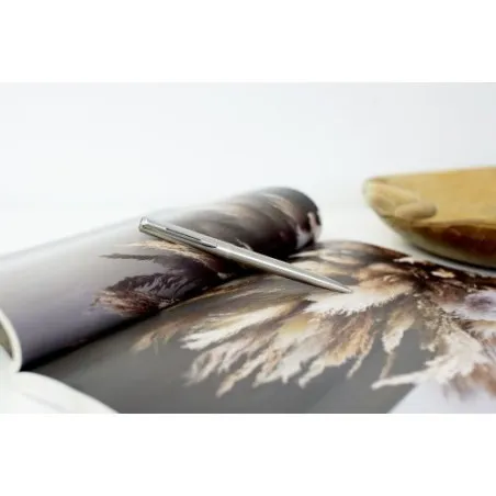 Stylo bille écologique personnalisé - Waterman Graduate, cadeau d'entreprise Matières : acier inoxydable Couleurs : bois impress