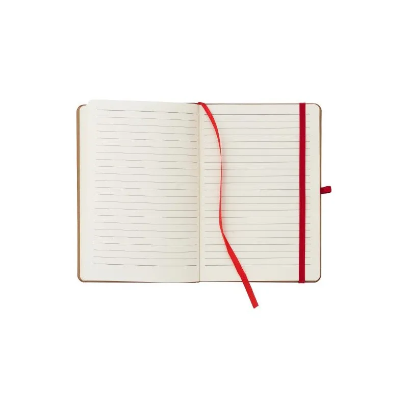 Carnet A5 Écologique en Bambou et PU - Dorita Matières : acier inoxydable Couleurs : blanc goodies entreprise design