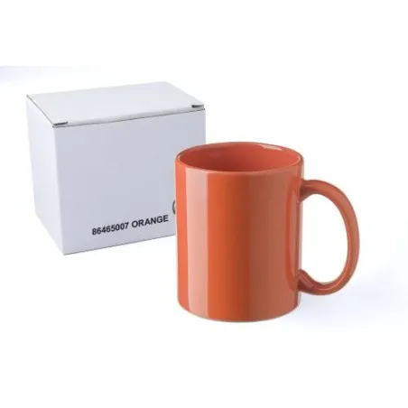 Mug en céramique personnalisé idéal pour cadeau d'entreprise - Kenna Couleurs : blanc goodies personnalisé en stock