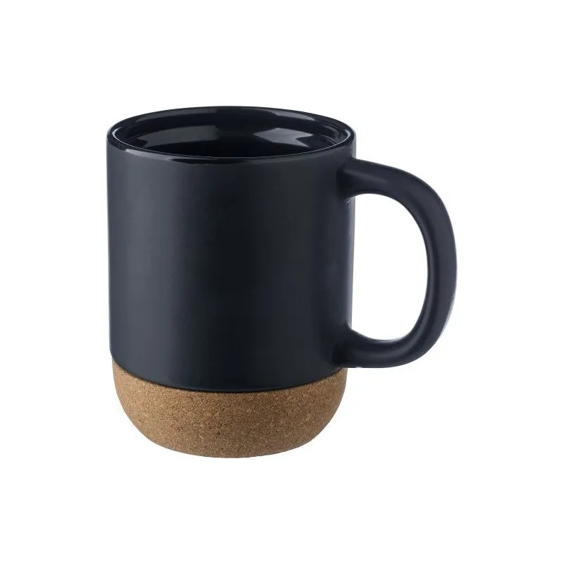 Mug en céramique personnalisé - Cadeau Rosamund Matières : ABS Couleurs : noir objet promotionnel éco-responsable