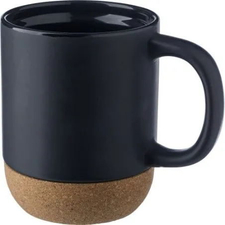 Mug en céramique personnalisé - Cadeau Rosamund Matières : ABS Couleurs : noir objet promotionnel éco-responsable