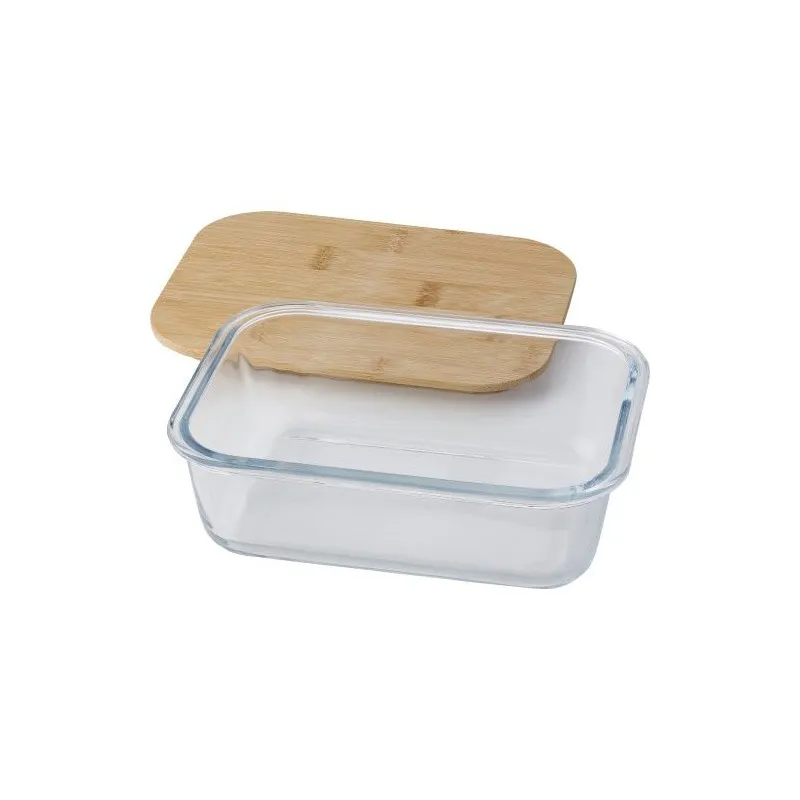 Lunch box personnalisée en verre - Nicole, idéale pour vos repas Matières : PVC Couleurs : blanc cadeau entreprise pas cher