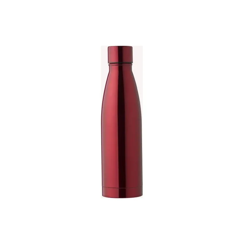 Gourde isotherme double paroi en acier inoxydable de 500 ml personnalisée - Marcelino Matières : métal Couleurs : rouge