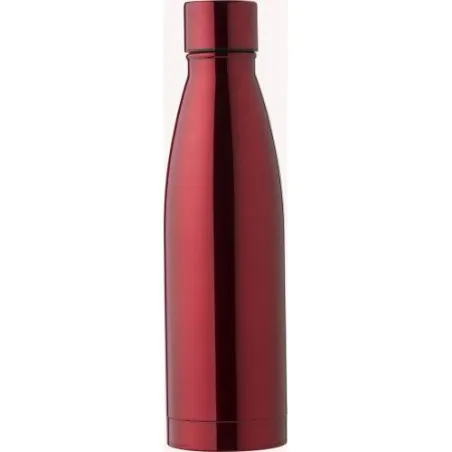 Gourde isotherme double paroi en acier inoxydable de 500 ml personnalisée - Marcelino Matières : métal Couleurs : rouge
